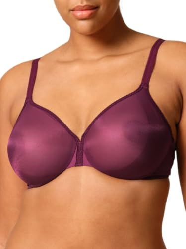 Gossard Glossies Non Padded Moulded Sheer Bra Grape Wine 32F