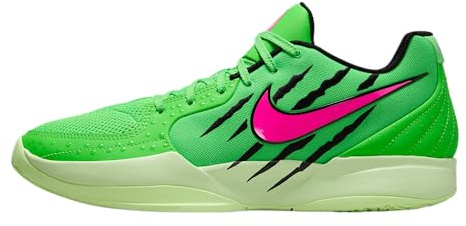 Ja 2 Basketball Shoes (Green Strike/Black/Barely Volt/Hyper Pink), Green Strike/Black/Barely Volt/Hyper Pink, 10.5 UK