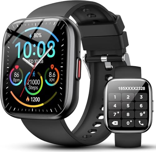 Ddidbi Smartwatch Damen Herren, Schwarz