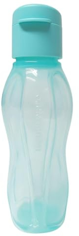 Tupperware To Go Eco 500ml Eco Easy - Botella con tapa abatible reutilizable EcoEasy, 0,5 litros (turquesa claro)
