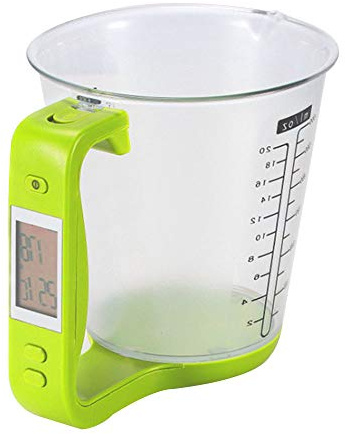 Fdit LCD Display Digital Measuring Jug Portable Kitchen Scale and Measuring Cup for Home Chefs (Fditvafgjezq24-190724AH05-3)