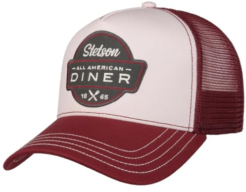 Stetson All American Diner 1865 Trucker Cap Stoffcap Baumwolle Herren Frühling Sommer