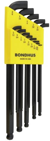 Bondhus SBLX13 Stubby BALLEND Hexagon Key Set 0.050-3/8, 16537, PROTANIUM Precision HIGH Torque Steel