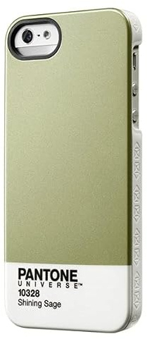 Case Scenario PA-IPH5-M-SS Pantone Universe Schutzhülle für Apple iPhone 5/5S silber/grün