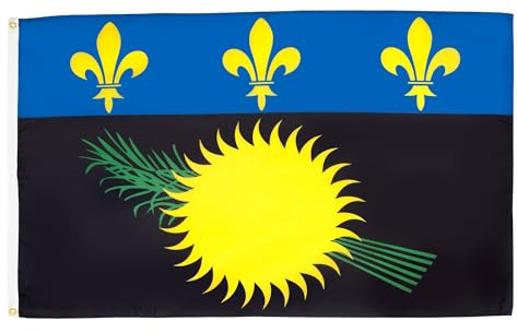 BANDIERA GUADALUPA 150x90cm - BANDIERA GUADELOUPE IN FRANCIA 90 x 150 cm - AZ FLAG