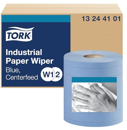 Tork Industrial Wiper Blue W1/W2, Centerfeed, 2 x 375 Sheets, 13244101