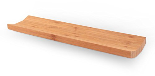 Bandeja para quesos, embutidos y aperitivos de madera de bambú 40 cm
