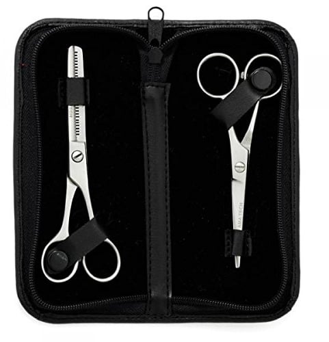 AMA Professional Tech Set – 12,7 cm Satin-Schere und 13,3 cm Verdünner mit Etui