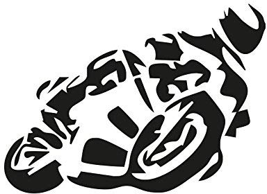 NetSpares Plott Aufkleber Motorradfahrer Motorrad Scooter Sticker Shocker Tuning Fun
