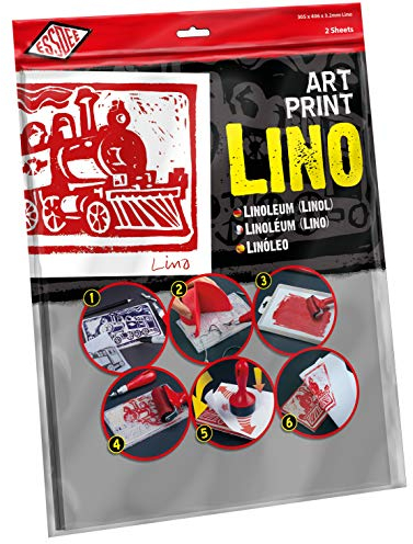 Essdee Linóleo De Impresión De Arte (406 x 305 x 3.2 mm Lino – Pack de 2)