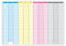 Wandkalender immerwährend nass abwischbar Jahresplaner Dauerkalender im DIN B2 Format 70x50 cm, durch sein zeitloses Layout ist der Kalender jedes Jahr wieder verwendbar - ewiger jahresunabhängiger Kalender