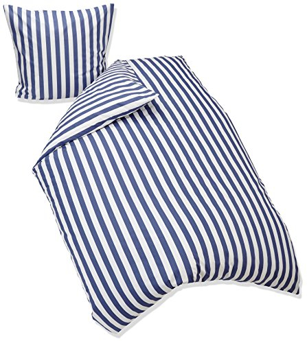 Fleuresse Riva Feingewebe-Bettwäsche, jeansblau, 155 x 220 cm