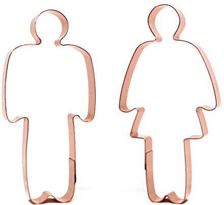 Restroom Sign People Men and Women Cookie Cutter Set