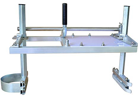 Timber Tuff Portable Sawmill 24-Inch Chainsaw Milling Attachment, Adjustable Lumber Cutting Guide for Logs and Wood Planks, TMS-24, Silver