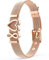 THIORA Damen Armband Rosegold | Anhänger Charms | Premium Edelstahl | Unendlichkeit | Charmband | Geschenk Schmuck Set (Infinity - Rosegold)