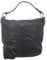 Bear Design Handtasche Damen Tasche Leder Schultertasche Shopper schwarz