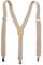 Boolavard Herren Damen Long Hosenträger Y Form Style 3er Clips elastisch Schmal Unifarbe und Bunt mit verschiedenen Motiv (Khaki)