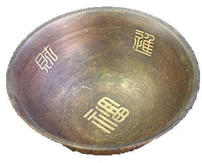 ZHIBO - Cuenco de la Suerte (latón, Estilo Antiguo), diseño de Bronce Antiguo