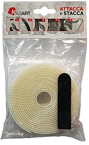 NASTRO ATTACCA STACCA PER ZANZARIERE mm 10 x 6.6 mt - col. bianco