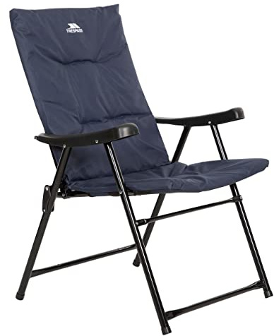 Trespass Folding Padded Garden Deck Chair Paddy Navy One Size