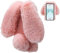 LCHDA Plüsch Hülle für iPhone SE 2. Generation/iPhone 8/iPhone 7(4.7) Flauschige Hasen Fell Handyhülle Mädchen Süße Künstlicher Kaninchen Niedlich Hasenohren Schützend Stoßfest Silikonhülle-Rosa