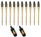 Moritz 10x Bambusfackeln Fackel 90 cm Standard Natur + 2X 1000ml Lampenöl Gartenfackel Ölfackeln Garten Deko Öllampe Wegleuchte