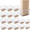 YGMXZL 16 Stück Silikon Stuhl Bein Caps,Rechteck Stuhlbeinkappen,Furniture Table Chair Legs Feet Covers Pads Protectors (Länge39-48mm, Breite24-30mm)