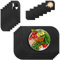 VILSTO Tischset Filz 18er Set, Tischsets Abwaschbar, Teller Set Untersetzer Gläser Bestecktaschen, Küchen Deko, Tischdeko Esstisch, Platzset Abwischbar, Dunkelgrau