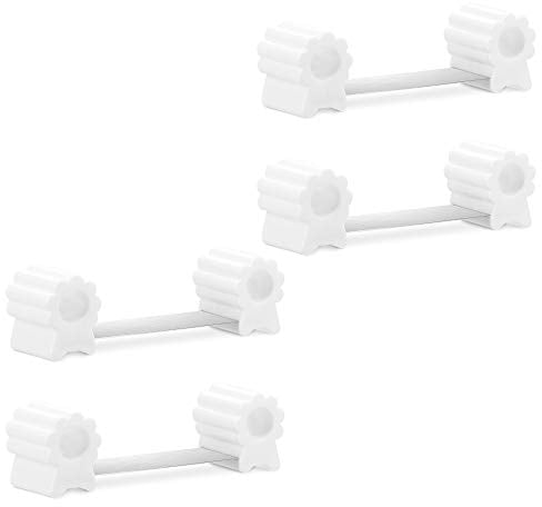 Navaris Arrêt de porte - Lot de 4x cale-porte à mettre au sol - Stop-porte 13 x 7,5 x 4 cm - Butoir de porte cuisne chambre salon sécurité