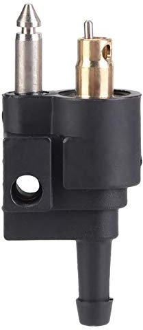 Boat Male Fuel Connector, 1/4 inch Black Fuel Tank Male Connector Pipe Joint Fit for Outboard Motor