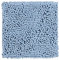 PANA® Premium Chenille Badematte (45x45cm) • Ideal als WC Vorleger, Duschmatte, Badvorleger, WC-Vorlage • Weich, rutschfest & waschbar • Badteppich ohne Ausschnitt • Farbe: Hellblau