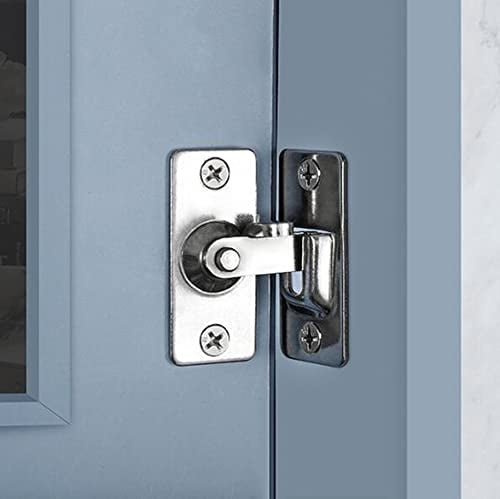 KAFENDA 90 Degree Right Angle Door Lock Bolt Lock cam Lock Door and Window Sliding Lock Lever Bolt Storage Sliding Door Lock Bolt Lock Door Buckle Bedroom Door Latch Pocket Door Lock