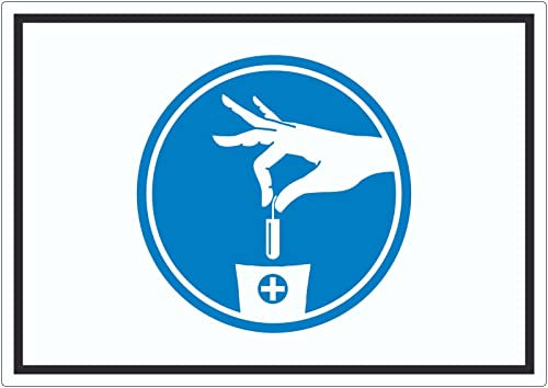 Aufkleber Tampons Binden Hygienebeutel Symbol A8 (52x74mm)