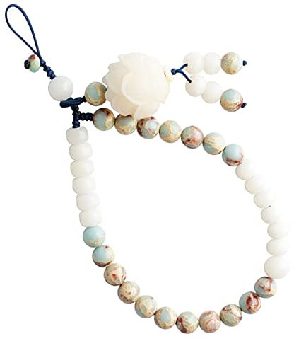 WiDream Lanière de Téléphone Perlée, Chaîne de Téléphone Portable Perles, Charme de Téléphone Portable Rétro, Sangle de Chaîne de Téléphone Perlée pour Les Femmes Fille