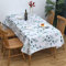 Chickwin Grüne Tropische Tischdecke Abwaschbar Rechteckig Tischdecke Wasserdicht Lotuseffekt Leicht Polyester Pflegeleicht Picknick Outdoor Gartentisch Tischdekoration (100x140cm,Eukalyptus)