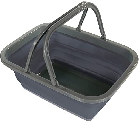 Regatta 8L Folding Wash Basin (One Size) (Ebony Grey)