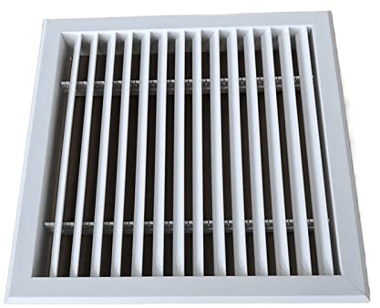 Rejilla de Ventilación abdominales Salida de aire de una sola capa, salida de rejilla de aire acondicionado central, salida de escape de aire fresco interior, rejilla de plástico Persianas de Ventilac