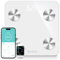 BAGAIL Smart Scale for Body Weight, Digital Bathroom Scale for BMI Weighing Body Fat, Body Composition Monitor Health Analyzer with Smartphone App, 400lbs/180KG, White