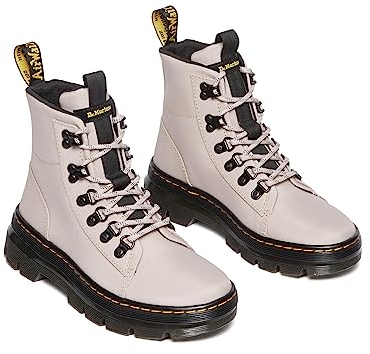 Dr. Martens Damen Casual Fashion Boot, Vintage Taupe Poly Twill, 6