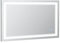 kleankin Espejo de Baño con Luz LED 100x60 cm Espejo de Pared con Interruptor Táctil 3 Luces Ajustable Función de Memoria y Marco de Aluminio Espejo Colgante en 2 Formas Plata