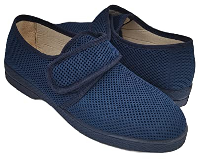 Fly Nature Antica Pantofoleria Ciabatte Uomo Invernali, Pantofole Casa con Strappo per Anziani, Diabetici e Piedi Delicati