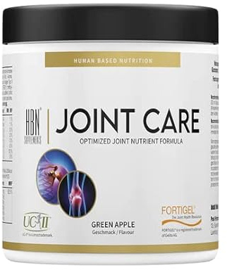 HBN - Joint Care - 390g Geschmack: Green Apple I Pulver I 30 Portionen I Gelenk Unterstützung I Gelenknährstoffe I Kollagen I FORTIGEL® I MSM I UC-II® I Vitamin C