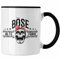 Trendation - Lustige Tasse Geschenk für Böse Alte Frau Rock Biker (Schwarz)