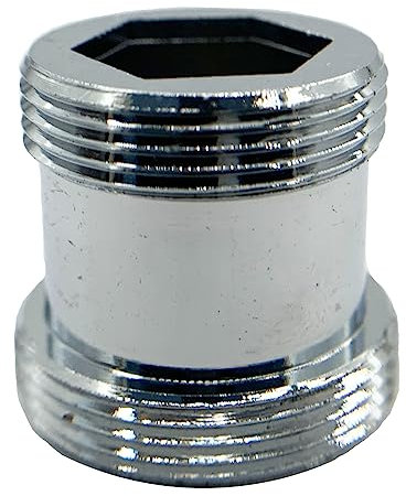 XNTONG Wasserhahn Adapter, Strahlregler M19 Außengewinde auf M22 Außengewinde, Perlatoren für Wasserhähne, geeignet für Küchen und Badezimmer Wasserhahnadapter (19 mm - 22 mm)