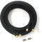 MainCore 10m long Twin Double Satellite F Type Plug to Socket RG6 Normal or Extension Coax Cable, Lead, Cord with 2 Couplers Adapters for Sky Q, Sky HD, Sky+, Freesat, Virgin, ..etc (10m)