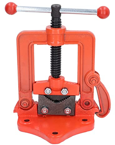 Rohr-Schraubstock, rutschfester Griff, Einfädler-Rohr-Sanitär-Schraubstock, präzise Bearbeitung, hohe Spannkraft zum Reiben von Gewinden