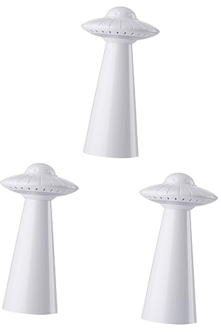 Housoutil 3st Schreibtischlampe Leuchtendes Nachtlicht Kinderbett Licht Led-nachtlicht Lampe Dimmen Garderobenlampe Led-weltraum-nachtlicht Tischleuchte Geschenk Notizbuch Baby Weiß Ufo