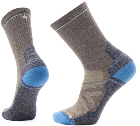 Smartwool Unisex Hike Light Cushion Crew Socken, Taupe/Laguna, M
