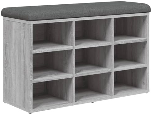 vidaXL Schuhbank Grau Sonoma 82x32x50 cm Holzwerkstoff