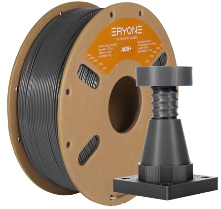 ERYONE Engineering Filament, 1.75 mm 3D Printing Filament, Dimensional Accuracy +/- 0.03mm, Fit Most FDM 3D Printers, ABS Plus Grey 1kg Spool (2.2LBS)